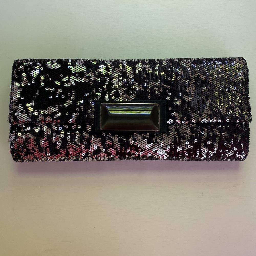 Sequin Clutch with Cord LIKE NEW!